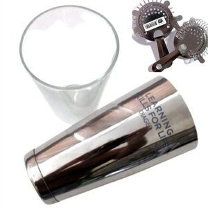 Mixology Set of Utensils  for Cocktails | Shaker, glasss and two strainers